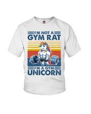 I'm Not A Gym Rat - I'm A Gym Unicorn Youth T-Shirt tile