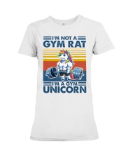 I'm Not A Gym Rat - I'm A Gym Unicorn Premium Fit Ladies Tee tile