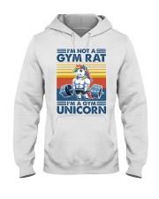 I'm Not A Gym Rat - I'm A Gym Unicorn Hooded Sweatshirt tile