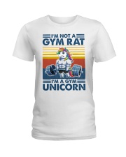 I'm Not A Gym Rat - I'm A Gym Unicorn Ladies T-Shirt tile