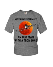 Never Underestimate An Old Man With A Trombone Youth T-Shirt tile