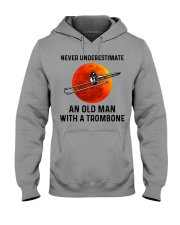 Never Underestimate An Old Man With A Trombone Hooded Sweatshirt tile