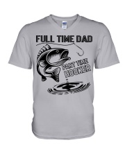 Full Time Dad - Part Time Hooker V-Neck T-Shirt tile