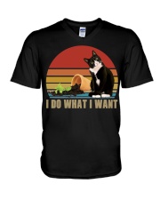 I Do What I Want V-Neck T-Shirt tile