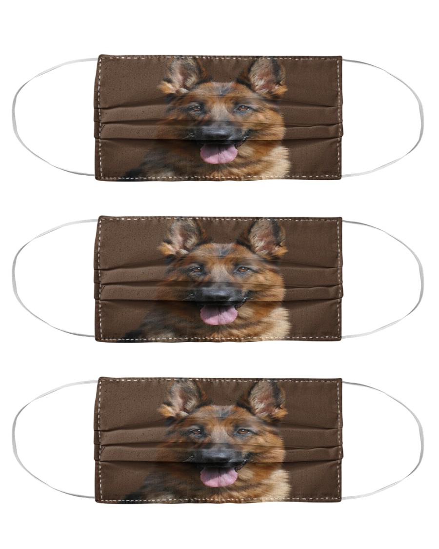 Big Face German Shepherd Cloth Face Mask - 3 Pack