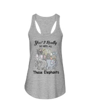 Yes - I Really Do Need All These Elephants Ladies Flowy Tank tile