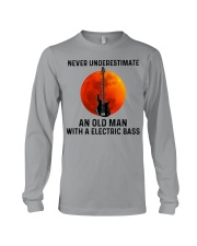 Never Underestimate An Old Man With A ElectricBass Long Sleeve Tee tile