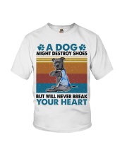 A Dog Will Never Break Your Heart Youth T-Shirt tile