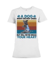 A Dog Will Never Break Your Heart Premium Fit Ladies Tee tile
