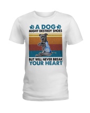 A Dog Will Never Break Your Heart Ladies T-Shirt front