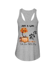 Just A Girl Who Loves Fall And Dogs Ladies Flowy Tank tile