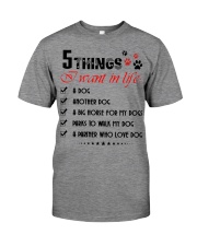 5 Things I Want In Life Premium Fit Mens Tee tile