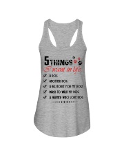 5 Things I Want In Life Ladies Flowy Tank tile