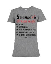 5 Things I Want In Life Premium Fit Ladies Tee tile