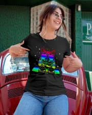 Cat DJ Ladies T-Shirt apparel-ladies-t-shirt-lifestyle-01