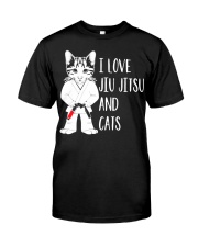 I Love Jiu Jitsu And Cats Classic T-Shirt front