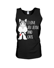 I Love Jiu Jitsu And Cats Unisex Tank tile