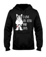 I Love Jiu Jitsu And Cats Hooded Sweatshirt tile