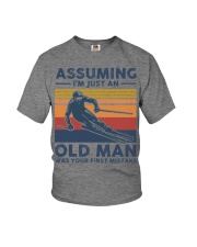 Assuming Im Just An Old Man Was Your First Mistake Youth T-Shirt tile
