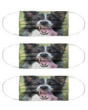 Big Face Border Collie Cloth Face Mask - 3 Pack front