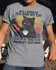 All I Need Is Tea And My Cat Classic T-Shirt apparel-classic-tshirt-lifestyle-28