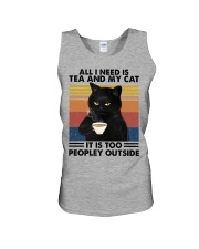 All I Need Is Tea And My Cat Unisex Tank tile