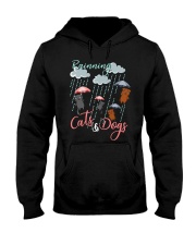 Raining Dog Cat Hooded Sweatshirt tile