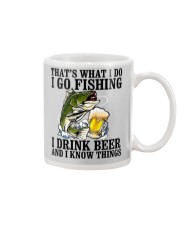 I Go Fishing - I Drink Beer And I Know Things Mug tile