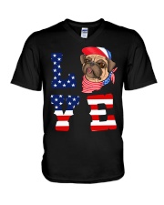Love Dog V-Neck T-Shirt tile