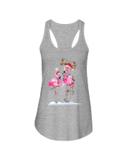 Flamingos Christmas Ladies Flowy Tank tile