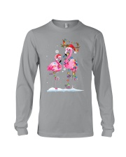Flamingos Christmas Long Sleeve Tee tile