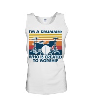 I'm A Drummer - Who Is Created To Worship Unisex Tank tile