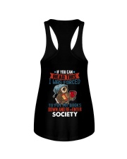I Was Forced To Put My Book Down Ladies Flowy Tank tile