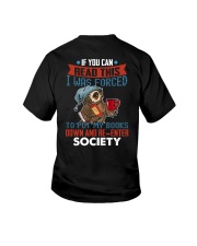 I Was Forced To Put My Book Down Youth T-Shirt tile