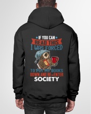 I Was Forced To Put My Book Down Hooded Sweatshirt garment-hooded-sweatshirt-back-01