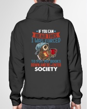 I Was Forced To Put My Book Down Hooded Sweatshirt garment-hooded-sweatshirt-back-04