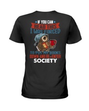 I Was Forced To Put My Book Down Ladies T-Shirt tile