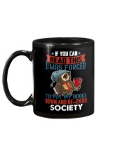I Was Forced To Put My Book Down Mug tile