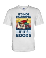 It's Not Hoaring If It's Books V-Neck T-Shirt tile