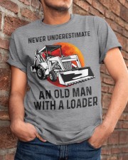 Never Underestimate An Old Man With A Loader Classic T-Shirt apparel-classic-tshirt-lifestyle-26