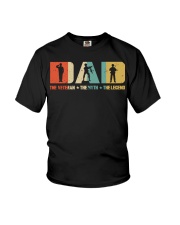 Dad Veteran The Myth The Legend Youth T-Shirt tile