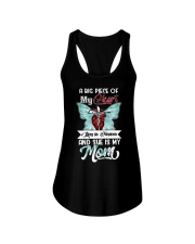 A Big Piece Of My Heart Lives In Heaven Ladies Flowy Tank tile