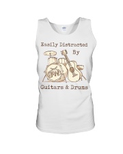 Easily Distracted By Guitars And Drums Unisex Tank tile