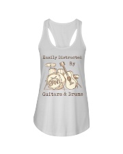 Easily Distracted By Guitars And Drums Ladies Flowy Tank tile