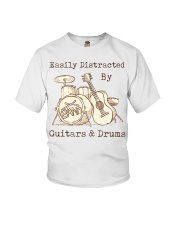 Easily Distracted By Guitars And Drums Youth T-Shirt tile