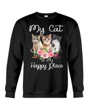 Cat Happy Place Crewneck Sweatshirt tile