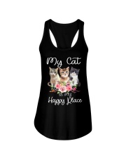 Cat Happy Place Ladies Flowy Tank tile