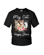 Cat Happy Place Youth T-Shirt tile