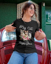 Cat Happy Place Ladies T-Shirt apparel-ladies-t-shirt-lifestyle-01