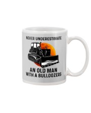 Never Underestimate An Old Man With A Bulldozers Mug tile